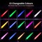 LED Glow Sticks 2 Pack, Reusable Light Up Toys 15 Colors Light Stick Bulk, Glow Party Supplies for Wedding, Birthday, Raves, Concert, Camping, New Year, Halloween, Christmas (with AAA Battery)
